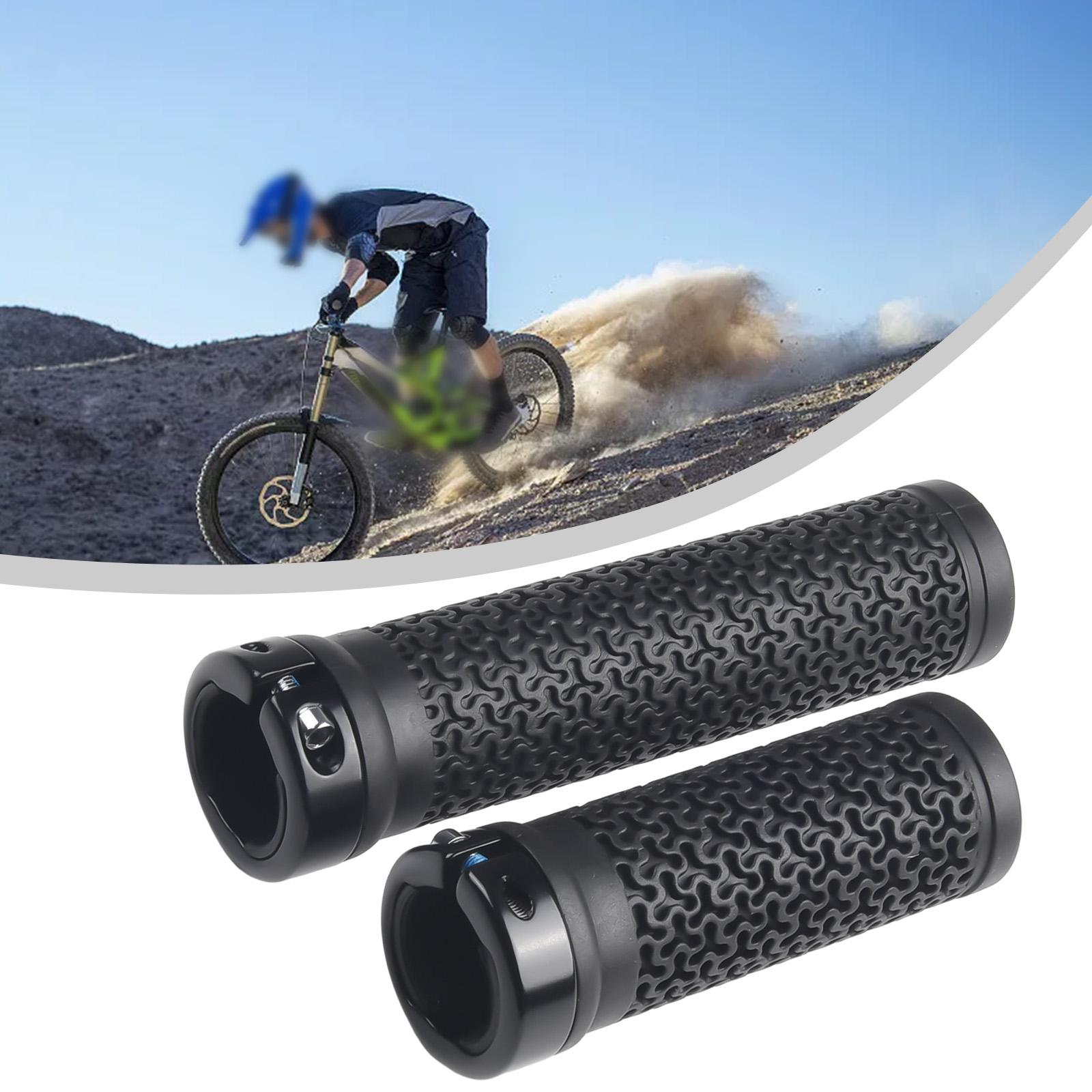 Commuter Bike Lock - 1 Par de Manoplas de Borracha