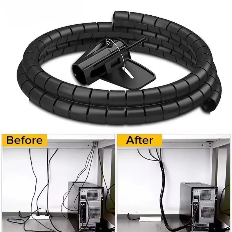 Cable Lock Flexible - Protetor de Cabo Espiral Flexível 2M/1M,